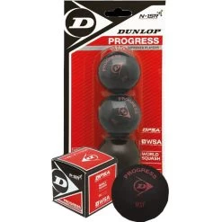 Dunlop Progress Single Red Dot Squash Balls Box