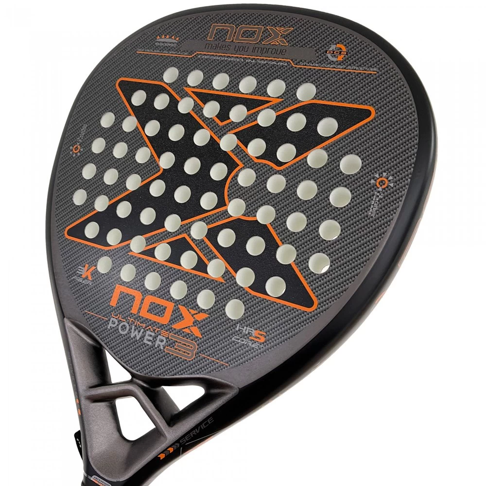 NOX Ultimate Power 3 Orange Ltd Paddle Racket - Image 2